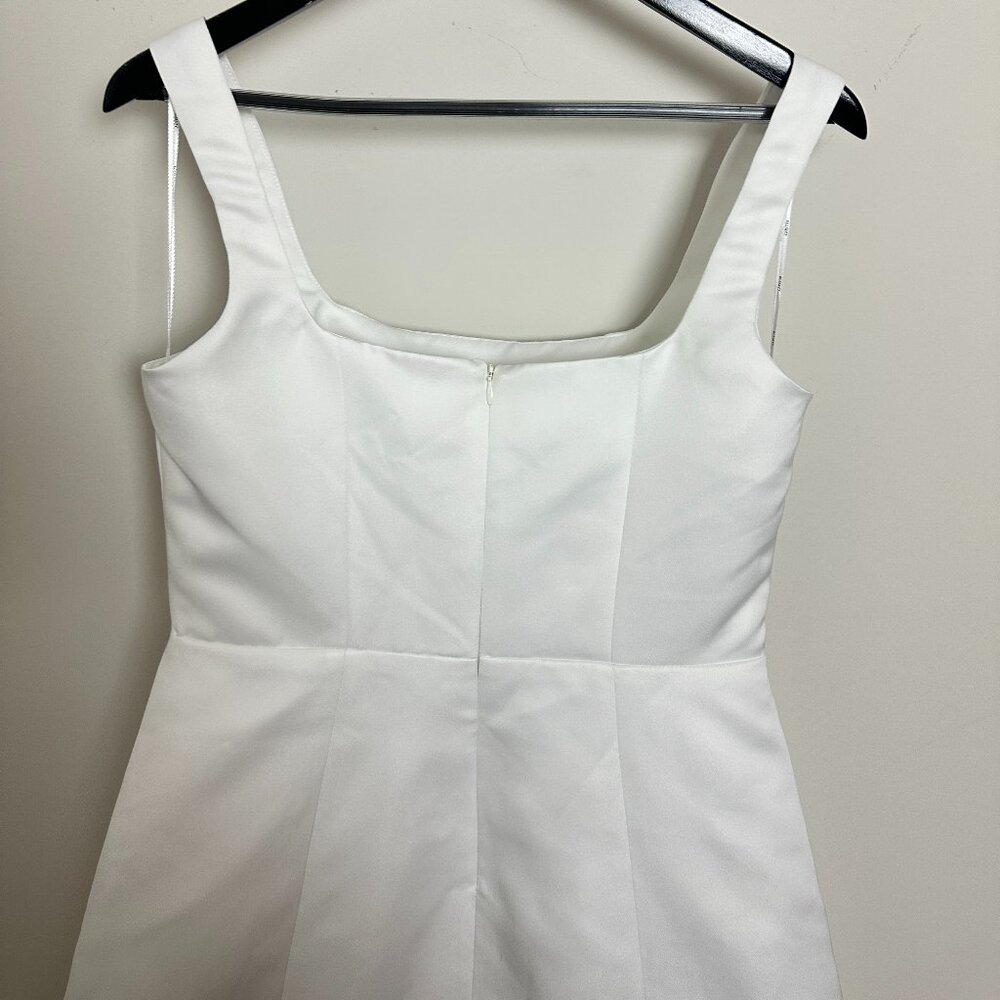 Elliatt White Mini Dress with Cape Overlay - Picture 7 of 8